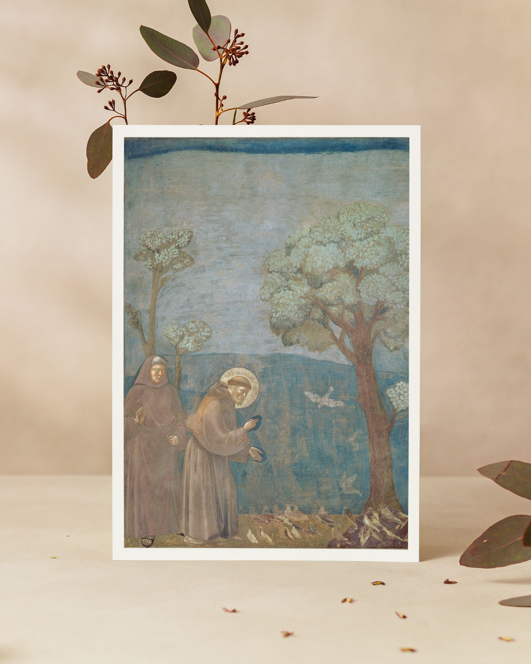 Cartão // São Francisco prega aos pássaros, Giotto