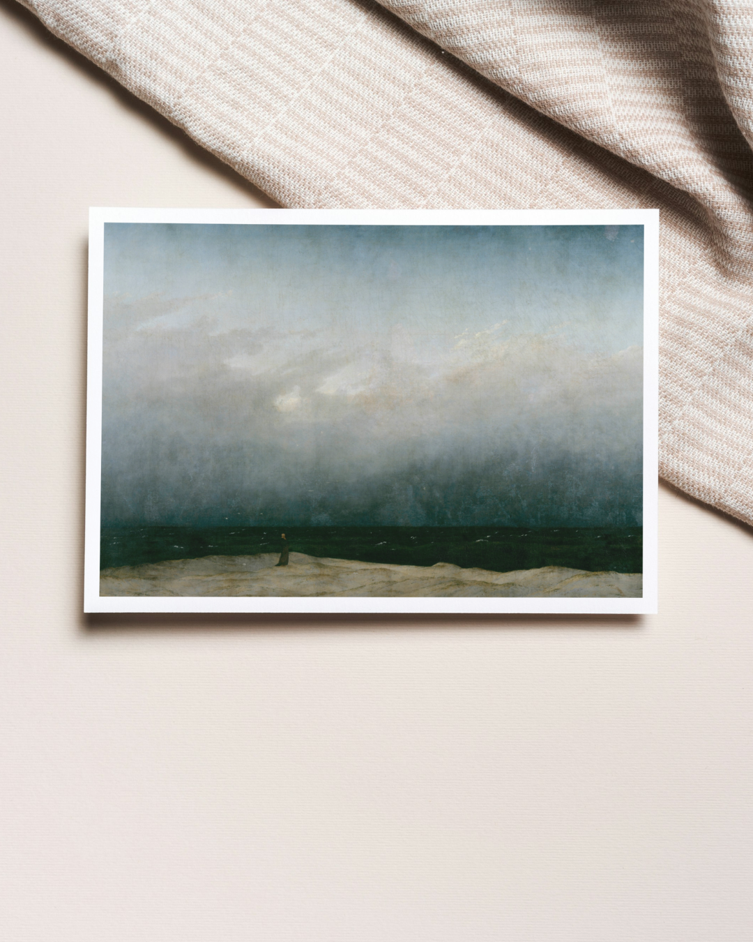 Cartão // Monge à beira-mar, Caspar David Friedrich
