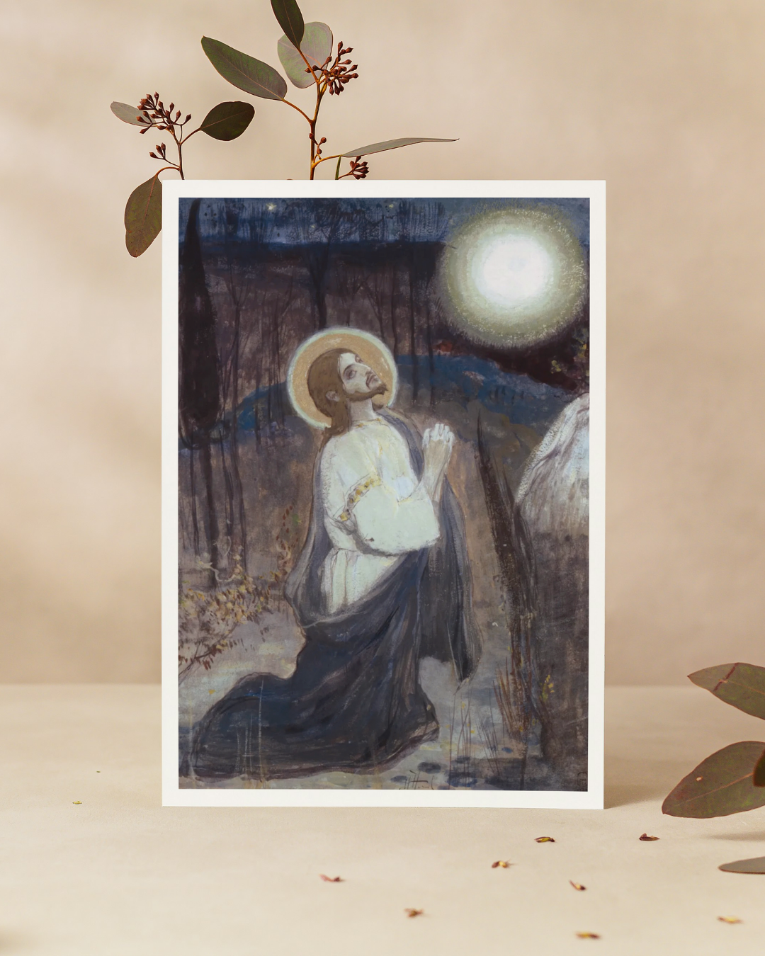 Cartão // Agonia no Horto, Mikhail Nesterov