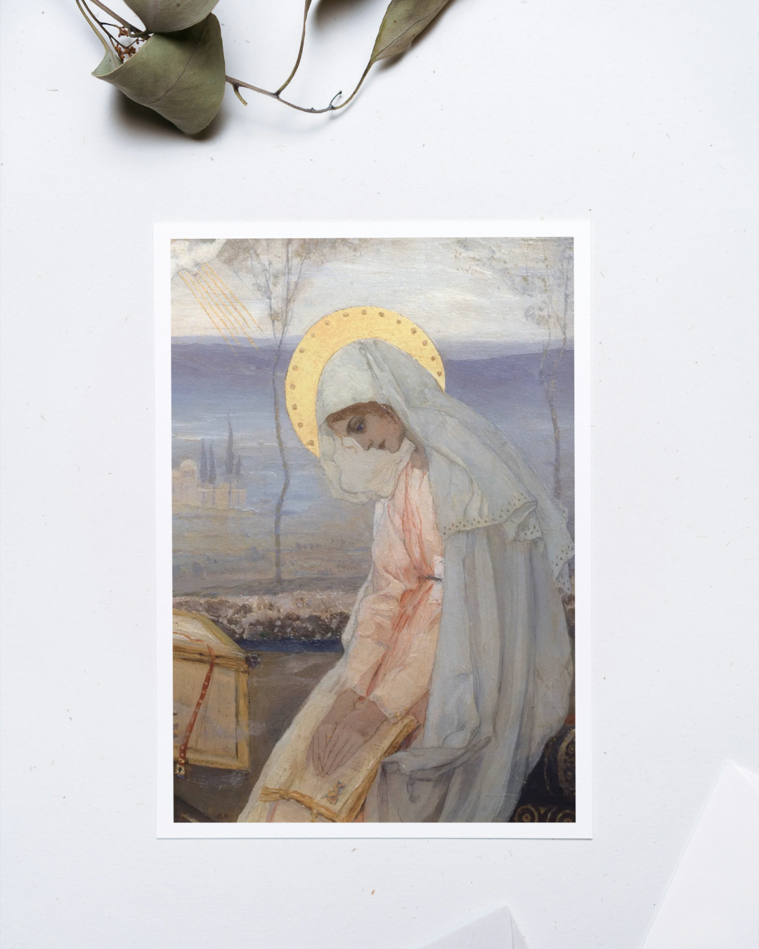 Cartão // Virgem Maria, Mikhail Nesterov