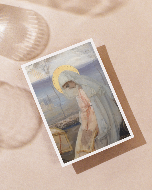 Cartão // Virgem Maria, Mikhail Nesterov