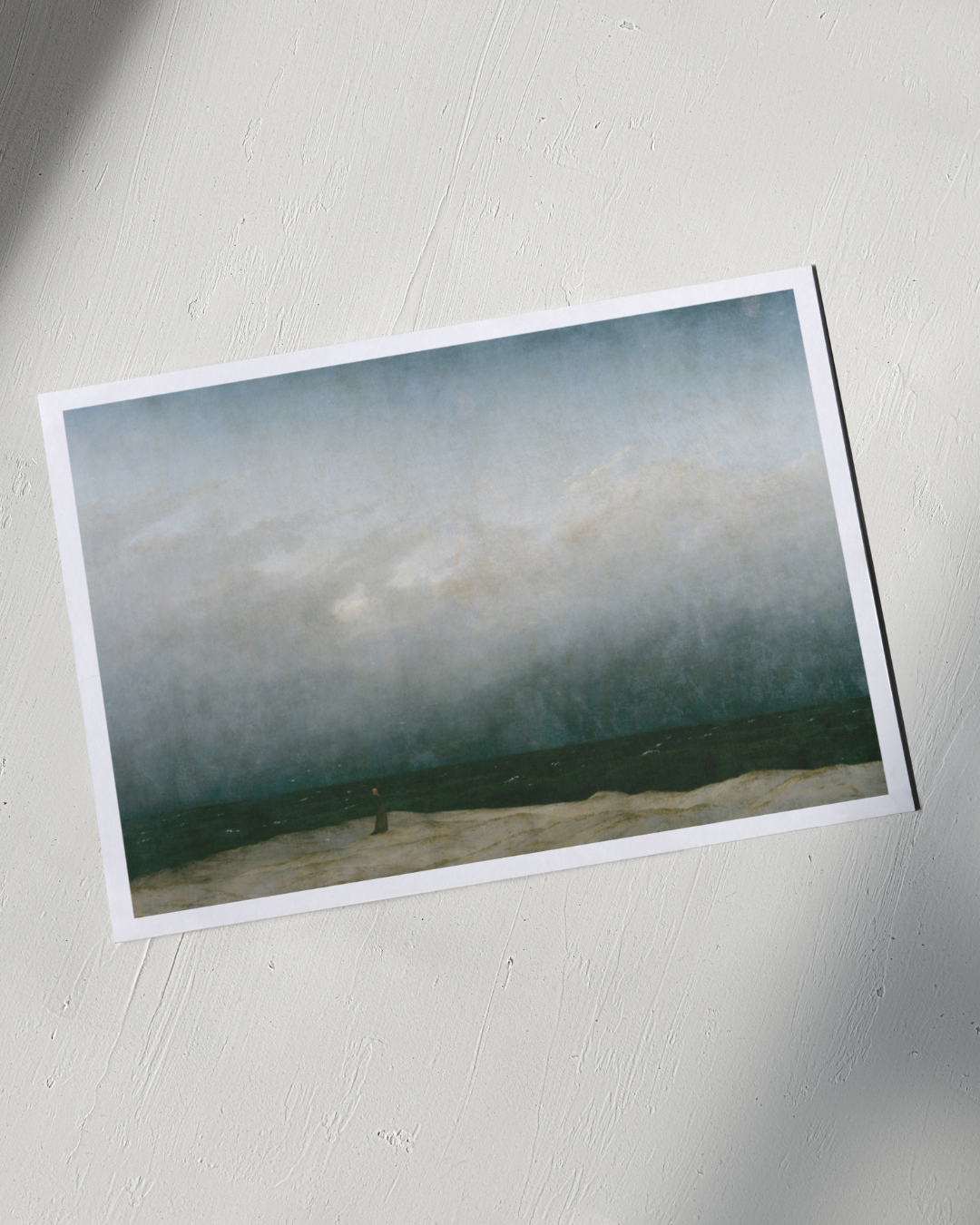 Cartão // Monge à beira-mar, Caspar David Friedrich