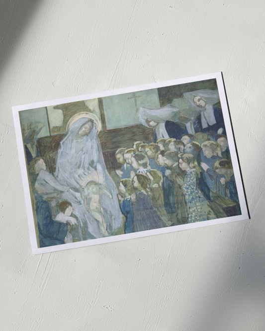 Cartão // Sketch of the Virgin at School, Maurice Denis