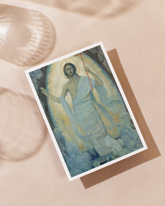 Cartão // A Ressurreição de Cristo, Mikhail Nesterov