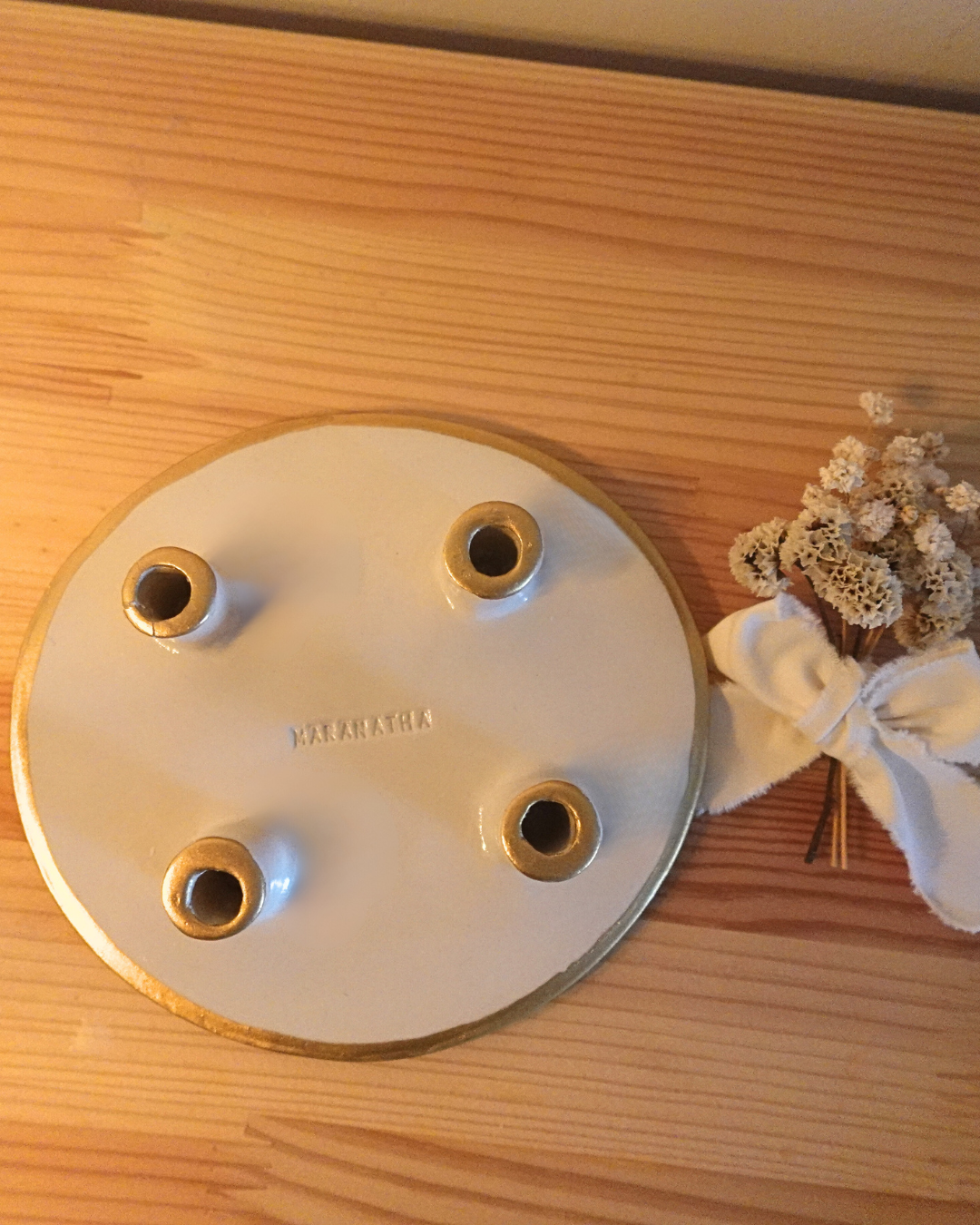 Coroa do Advento em cerâmica | magnificat x RAW design